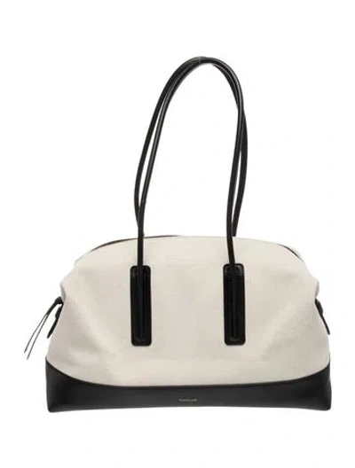 Pre-owned Demellier Leather Shoulder Bag In Neutrals