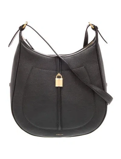 Pre-owned Demellier Leather Siena Small In Black