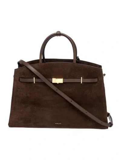 Pre-owned Demellier Leather The Hudson Small In Brown