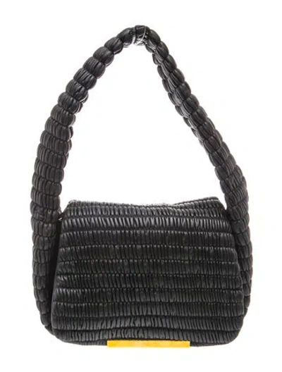 Pre-owned Demellier Leather The Lisbon In Black