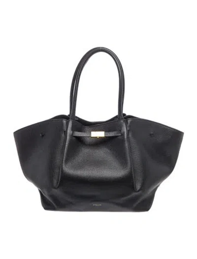 Pre-owned Demellier Leather The New York Large In Black