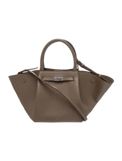 Pre-owned Demellier Leather The New York In Neutral