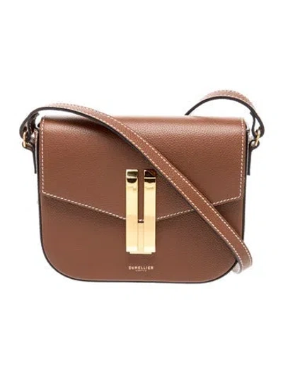 Pre-owned Demellier Leather The Vancouver Small In Brown