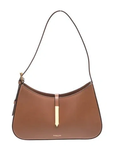Pre-owned Demellier Leather Tokyo Hobo Shoulder Bag Small In Brown