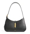 Demellier Large Tokyo Smooth Leather Shoulder Bag In Black