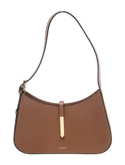 Pre-owned Demellier Leather Tokyo Shoulder Bag Small In Brown