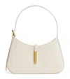 Demellier Leather Tokyo Shoulder Bag In White