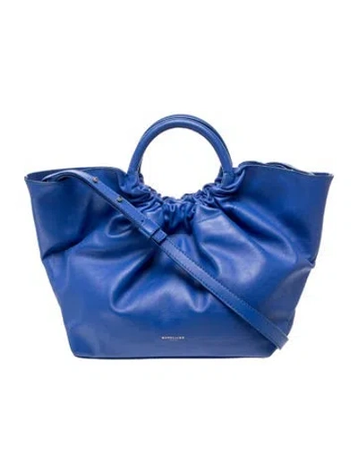 Pre-owned Demellier Leather Top Handle Bag In Black