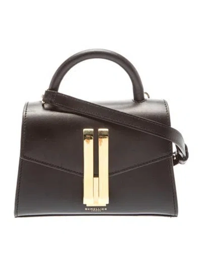 Pre-owned Demellier Leather Top Handle Bag In Brown