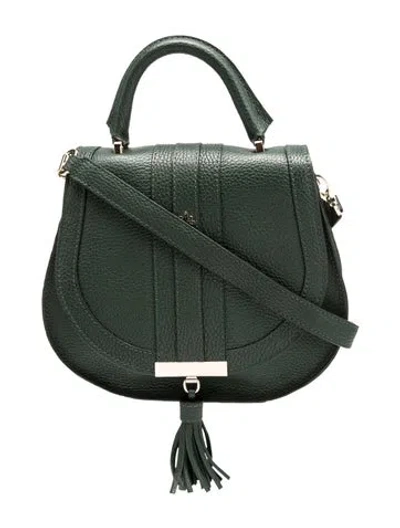 Pre-owned Demellier Leather Top Handle Bag In Green