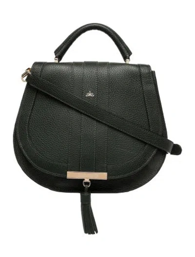 Pre-owned Demellier Leather Top Handle Bag In Green