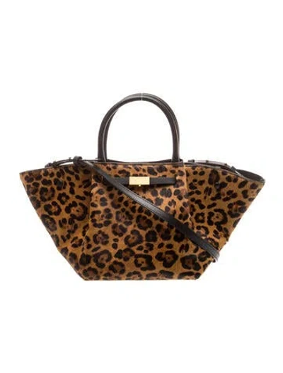 Pre-owned Demellier Leather Top Handle Bag In Multi