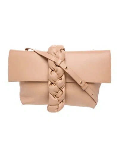 Pre-owned Demellier Leather Top Handle Bag In Neutral