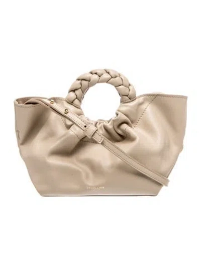 Pre-owned Demellier Leather Top Handle Bag In Neutral