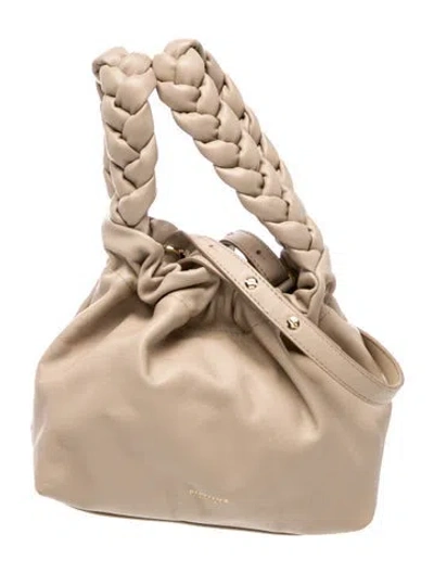 Pre-owned Demellier Leather Top Handle Bag In Neutral