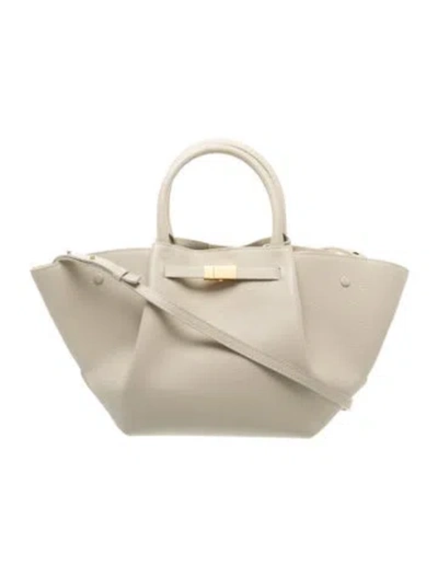 Pre-owned Demellier Leather Top Handle Bag In Neutral
