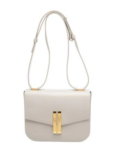 Pre-owned Demellier Leather Top Handle Bag In Neutrals