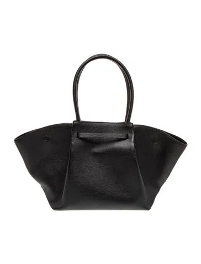 Pre-owned Demellier Leather Tote In Black