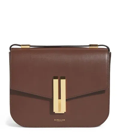 Demellier Leather Vancouver Cross-body Bag In Brown
