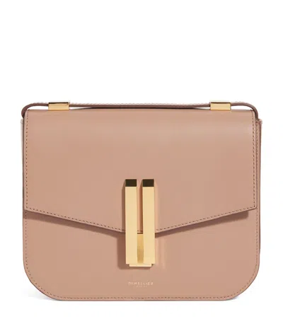 Demellier Leather Vancouver Cross-body Bag In Sand