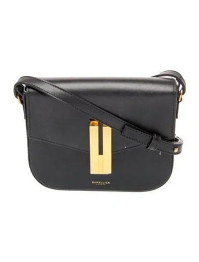 Pre-owned Demellier Leather Vancouver Small In Black