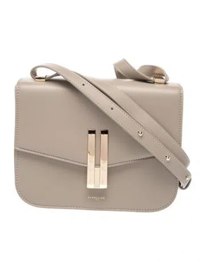 Pre-owned Demellier Leather Vancouver Small In Neutral