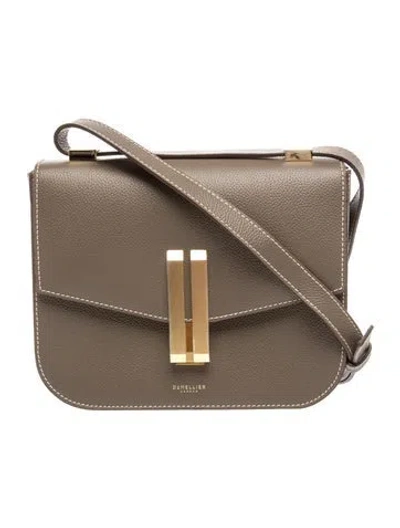 Pre-owned Demellier Leather Vancouver Small In Neutrals
