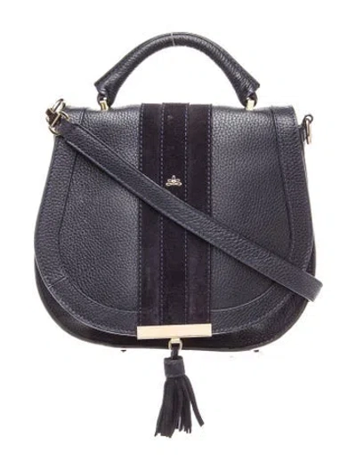 Pre-owned Demellier Leather Venice Medium In Black