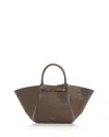 Demellier London Midi New York Leather Tote In Green
