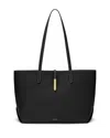 Demellier Tokyo Tote Grain Leather Bag In Black
