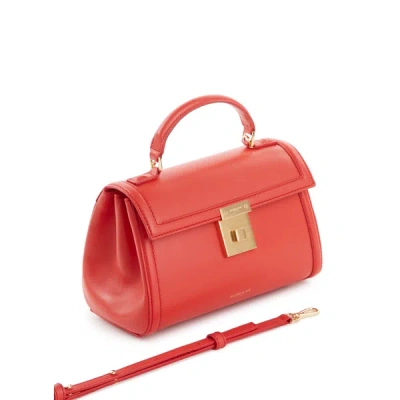 Demellier London Paris Handbag In Red