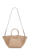 Demellier London The Midi New York Bag In Dark Sand