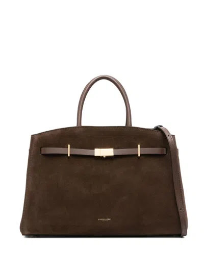 Demellier Medium Hudson Tote Bag In Brown