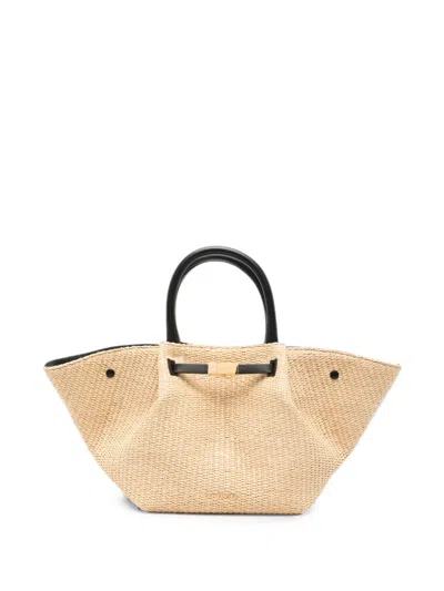 Demellier Medium New York Top-handle Tote Bag In Neutral
