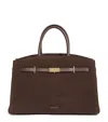 Demellier Medium Suede New York Tote Bag In Brown