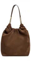 Demellier Miami Bag Mocha Suede And Mocha Smooth In Mocha Suede And Mocha Smooth