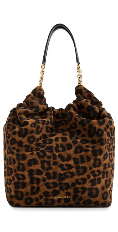 Demellier Miami Handbag Leopard Effect/black
