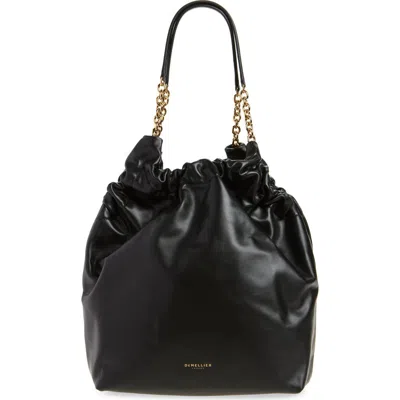 Demellier Miami Leather Hobo In Black