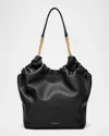 Demellier Miami Smooth Leather Tote Bag In Black