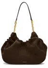 Demellier Miami Suede Tote In Brown