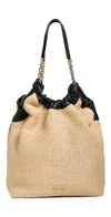 Demellier Miami Tote Warm/black In Black