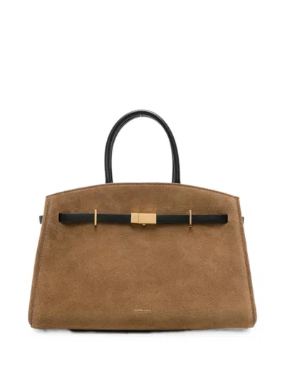 Demellier Midi Hudson Betl-detail Tote Bag In Brown