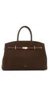 Demellier Midi Hudson Handbag Mocha/mocha In Brown