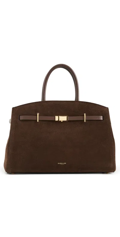 Demellier Midi Hudson Handbag Mocha/mocha In Brown