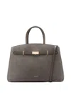 Demellier The Hudson Leather Top-handle Bag In Green