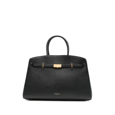 Demellier Midi Hudson Tote Bag In Black