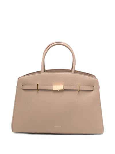 Demellier Midi Hudson Tote Bag In Red