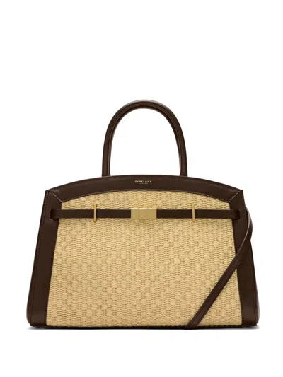 Demellier Midi Hudson Tote Bag In White