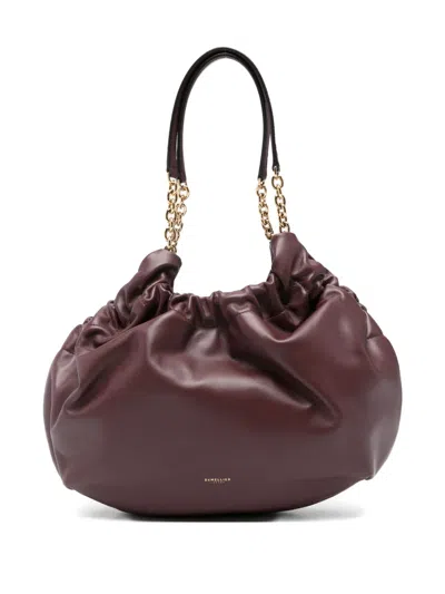 Demellier Midi Miami Shoulder Bag In Red