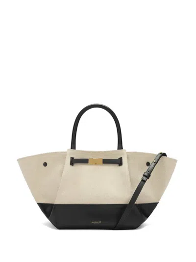 Demellier Midi New York Canvas Tote Bag In Multi